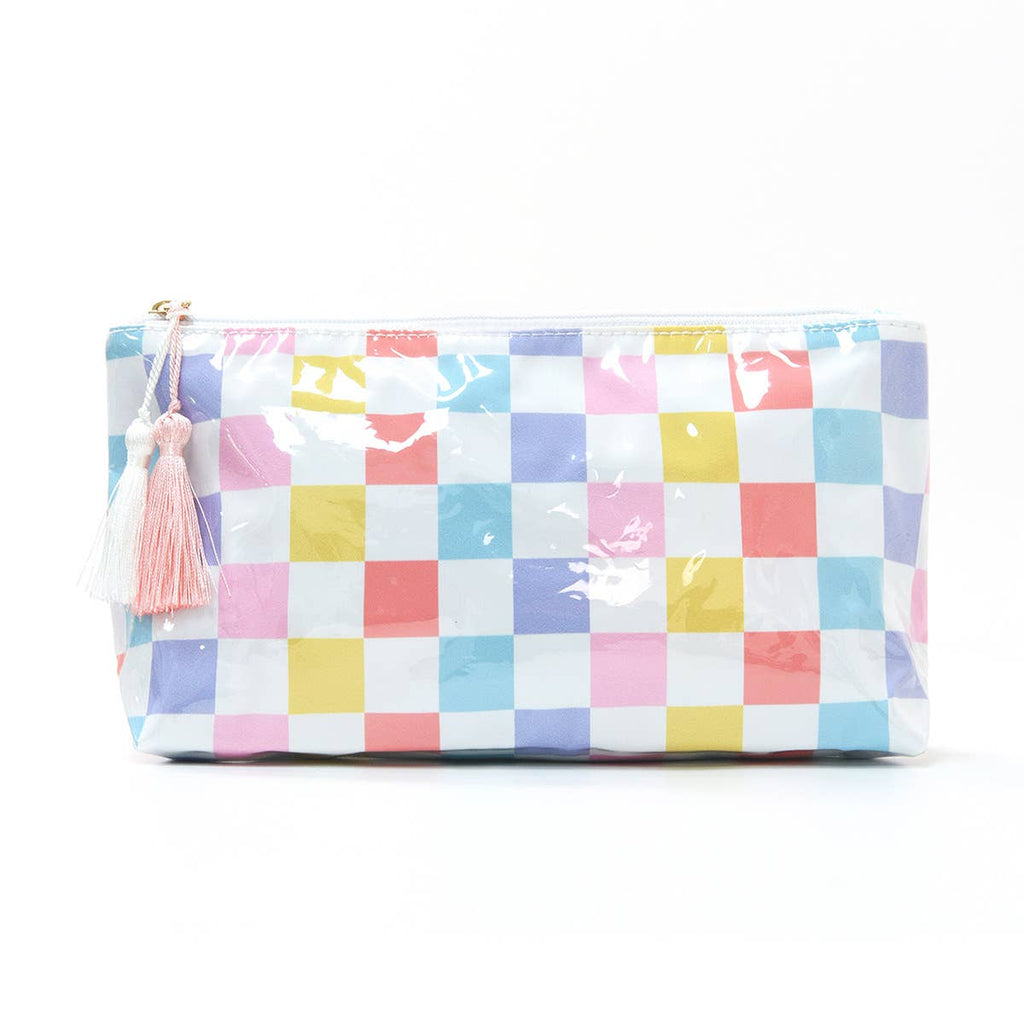 Makeup Bags for Purse, Mini Clear Coated Cosmetic Bags