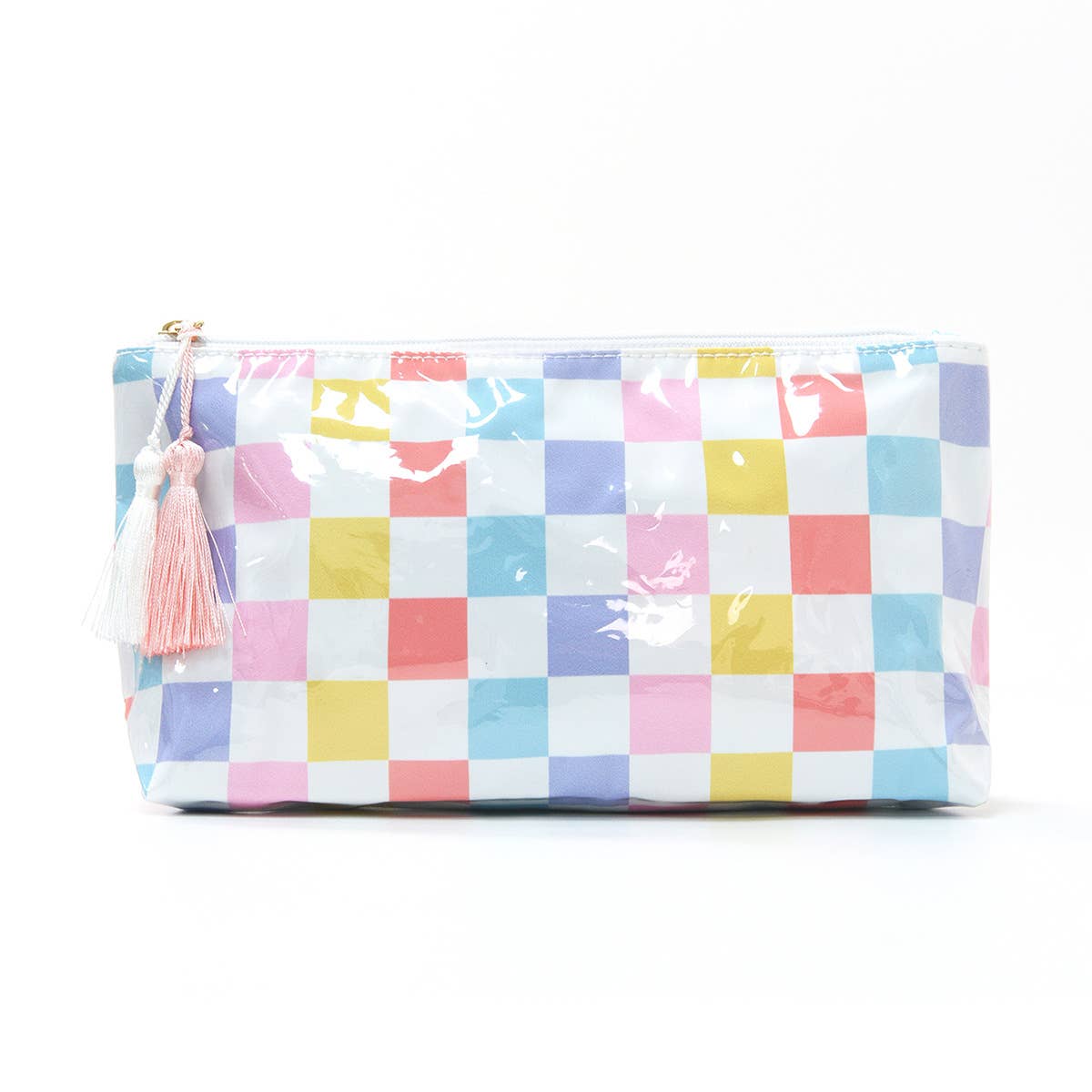 Makeup Bags for Purse, Mini Clear Coated Cosmetic Bags