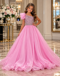Blushing Glitz Gown - size 8